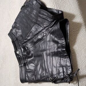 Genuine Leather Shorts